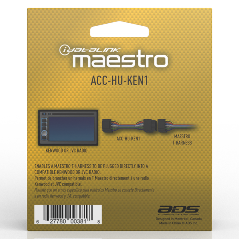 iDatalink Maestro ACC-HU-KEN1 22-Pin Head Unit Adapter for Select Kenwood & JVC Radios - image 2