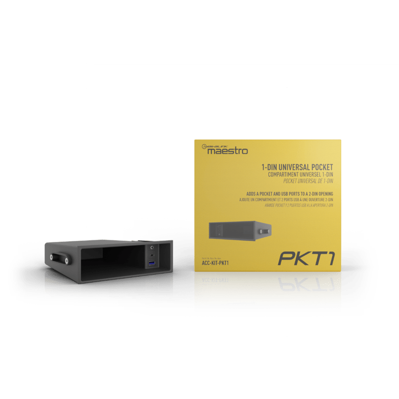 iDatalink Maestro ACC-KIT-PKT1 Single-DIN Dash Pocket with USB, USB-C, AUX & HDMI Pass-Throughs