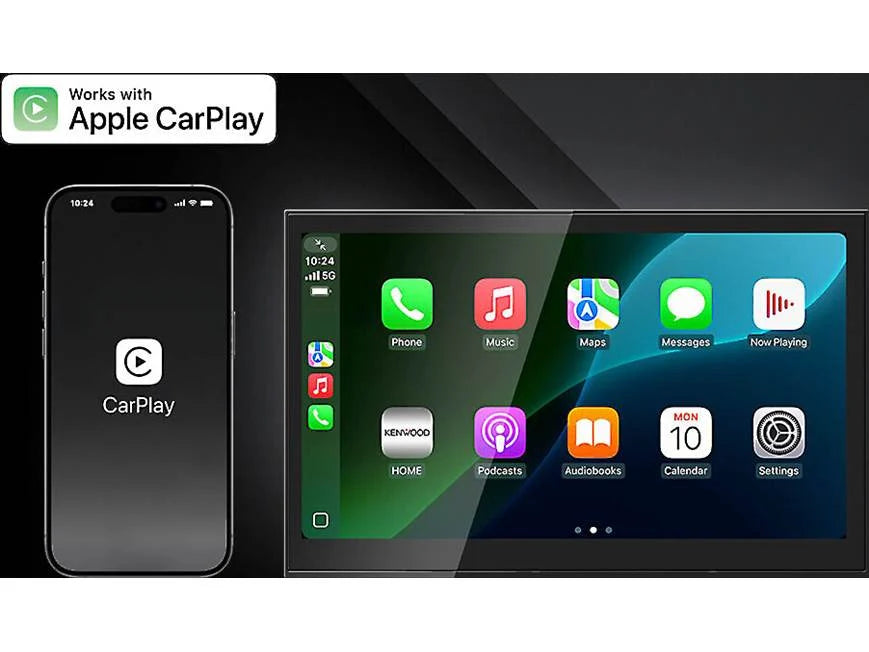 Kenwood DAX8000S 8″ HD Flush-Mount Multimedia Receiver with Wireless CarPlay & Android Auto