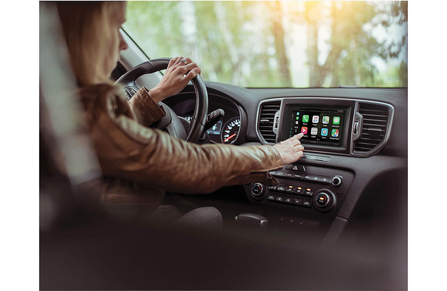 Kenwood DNX697S 6.8" Apple CarPlay Android Auto GPS Car Stereo + SXV300V1 SiriusXM Satellite Tuner