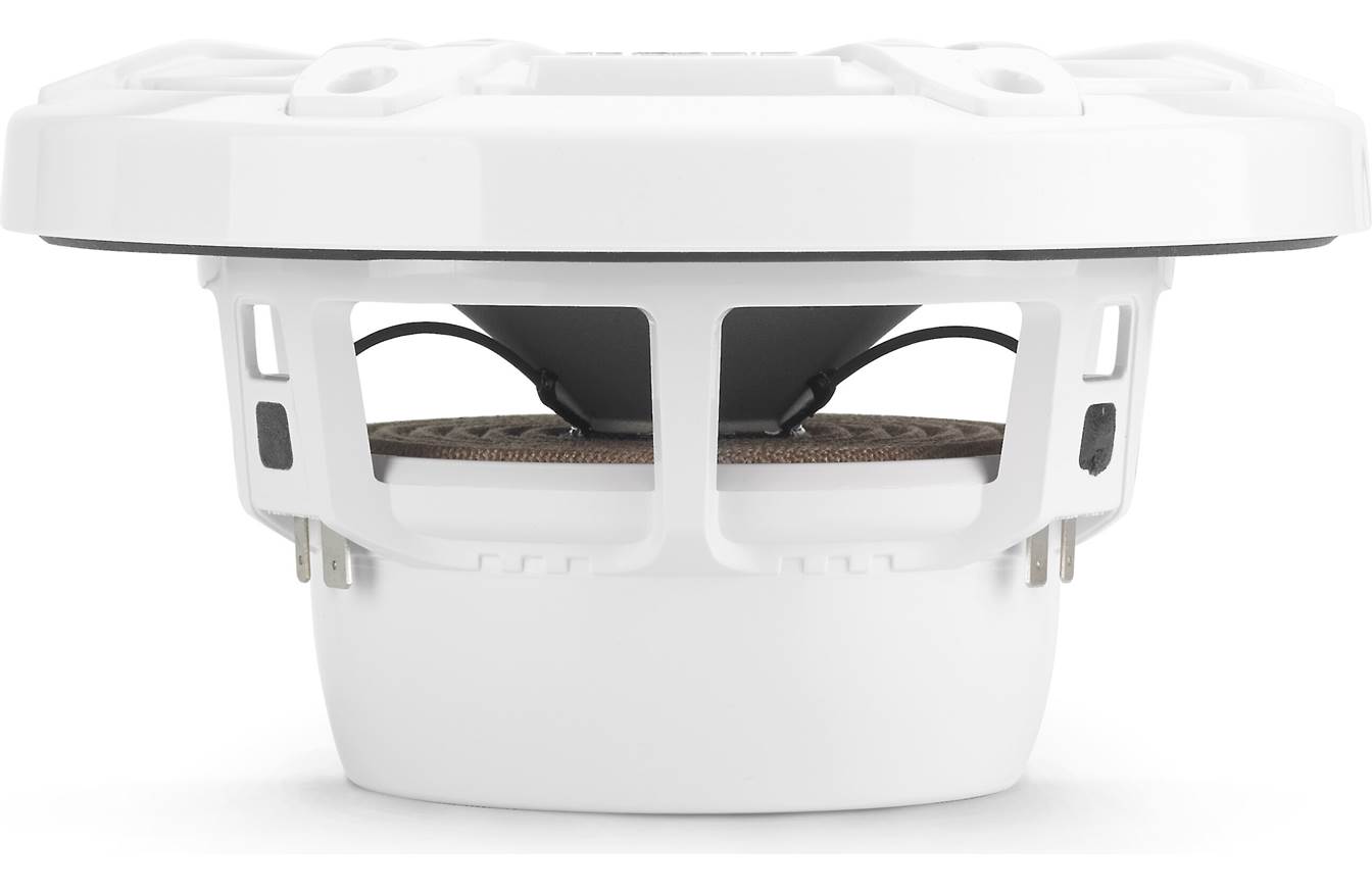 JL Audio M3-650X-S-Gw-i 6.5-inch RGB LED Marine Coaxial Speakers, White Sport Grilles 93515