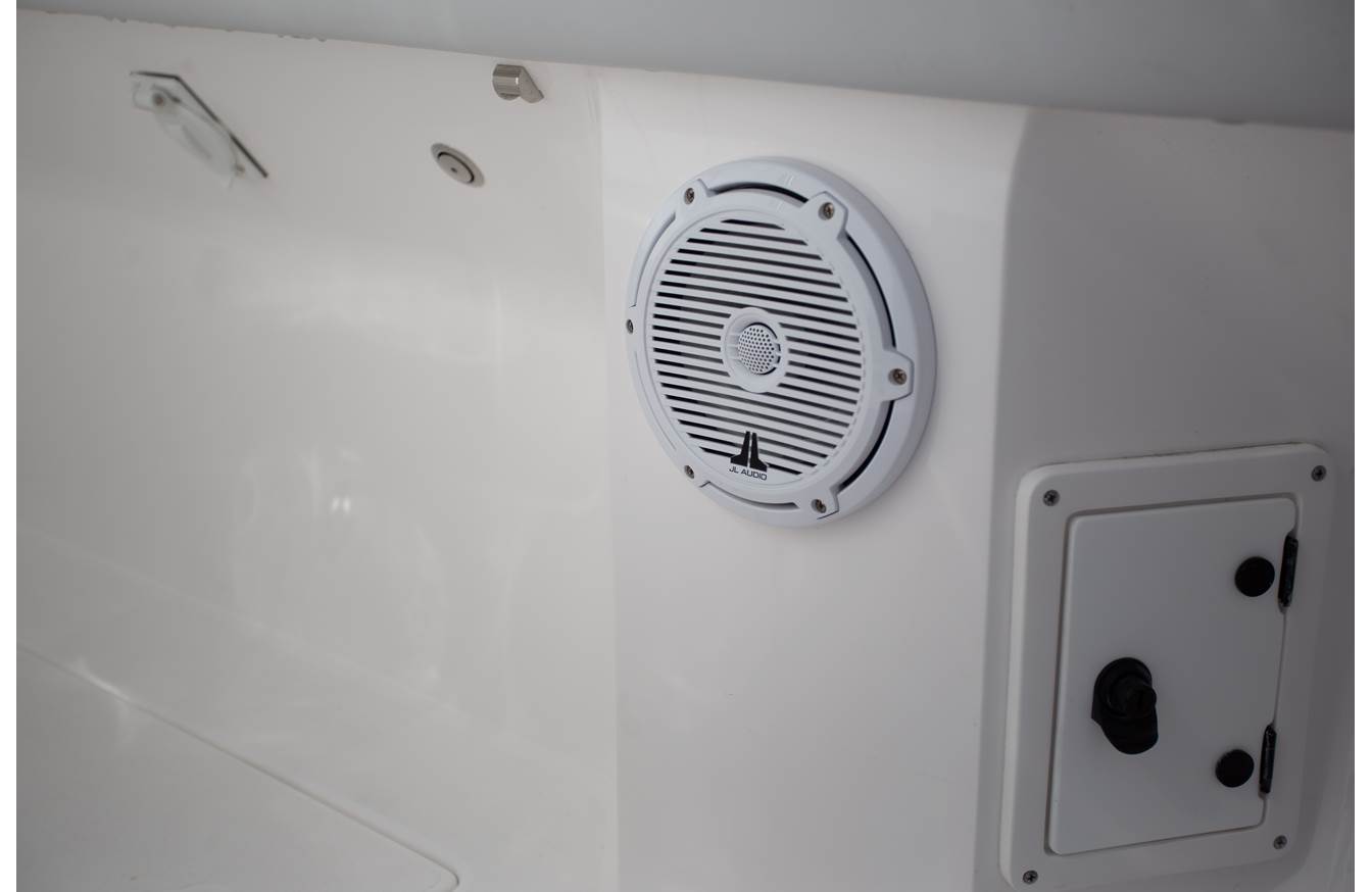 JL Audio M3-650X-C-Gw 6.5-inch Marine Coaxial Speakers, White Classic Grilles 93511