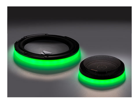 Kicker 50KLSR65 6.5" Weather Proof Led Lighted Speaker Ring, Pair