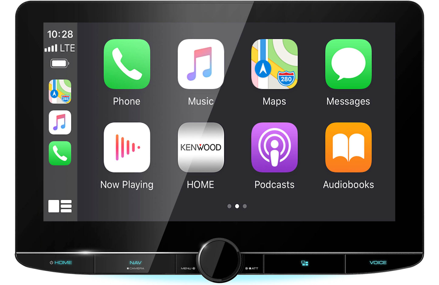 Kenwood DNR1007XR 10.1" Wireless Apple CarPlay Android Auto Car Stereo + CMOS-130 Backup Camera