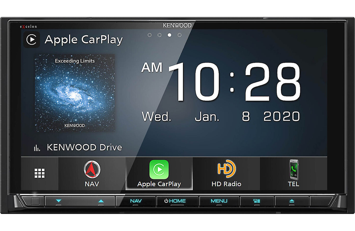 Kenwood DNX997XR 6.8" Apple CarPlay Android Auto GPS Car Stereo + CMOS-130 Backup Camera