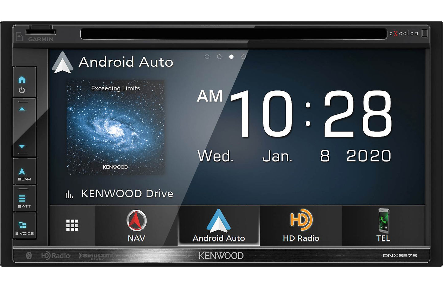 Kenwood DNX697S 6.8" Apple CarPlay Android Auto GPS Car Stereo + SXV300V1 SiriusXM Satellite Tuner