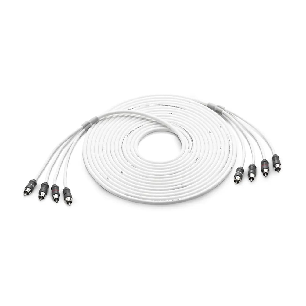 JL Audio Marine Audio Interconnect , 4-channel, 25' (XMD-WHTAIC4-25) - 010-13475-00 (90442)