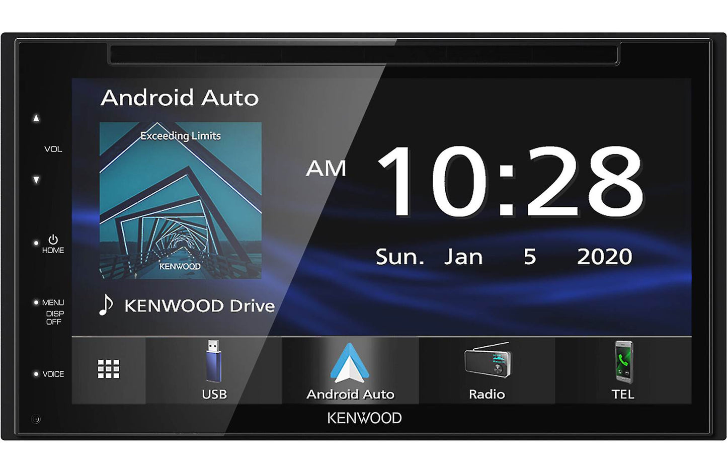 Kenwood DDX5707S 6.8" AM FM BT DVD Car Stereo- Apple CarPlay, Android Auto + SXV300V1 SiriusXM Satellite Tuner