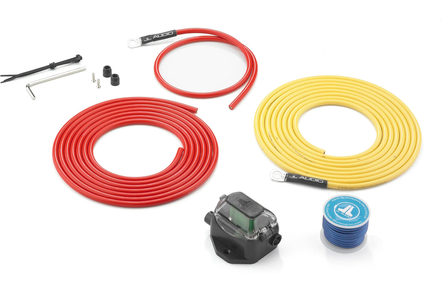 JL Audio Premium Power Marine Connection Kit, 9 AWG, 12 volt, Single Amplifier, within 12' of Battery (XMD-PCS30A-1-L12) - 010-13649-00 (90400)