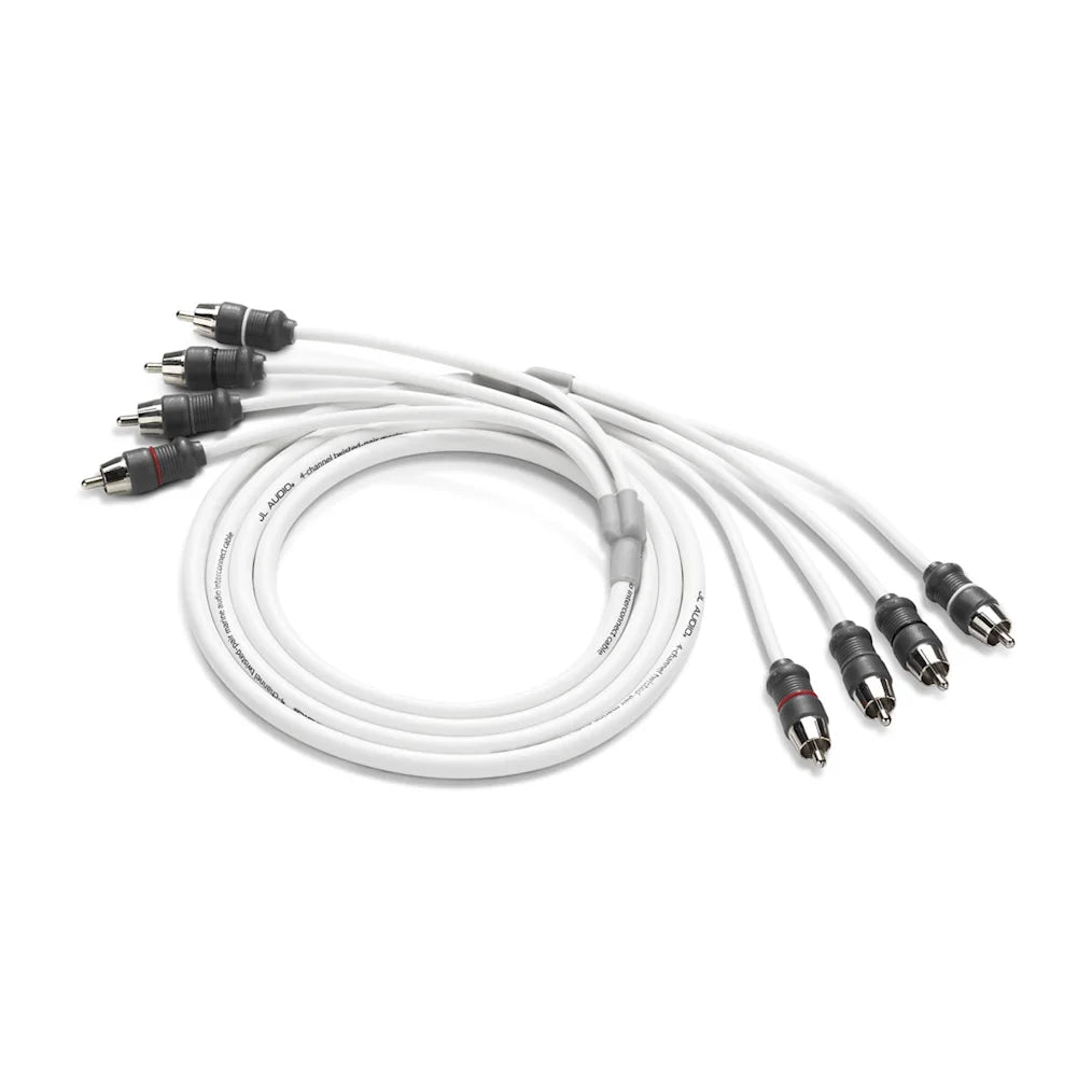 JL Audio Marine Audio Interconnect , 4-channel, 6' (XMD-WHTAIC4-6) - 010-13473-00 (90440)