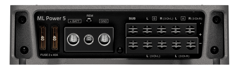 Hertz Mille Legend Series ML Power 5. 5 Channel Amplifier 100W x 4, 550W x 1
