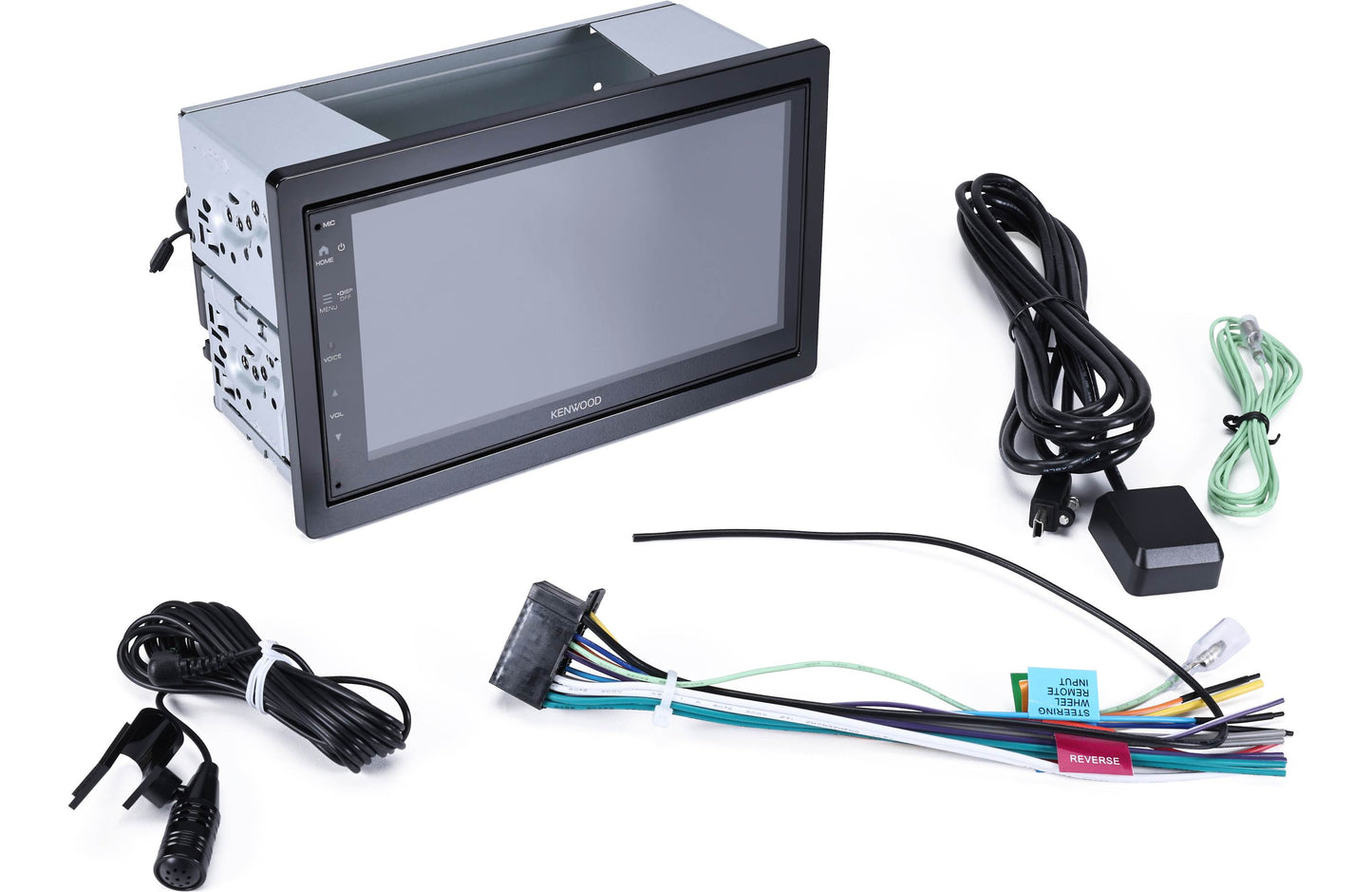 Kenwood DMX40S Mechless 6.8" AM FM Bluetooth Car Stereo- + SiriusXM SXV300V1 Satellite Tuner