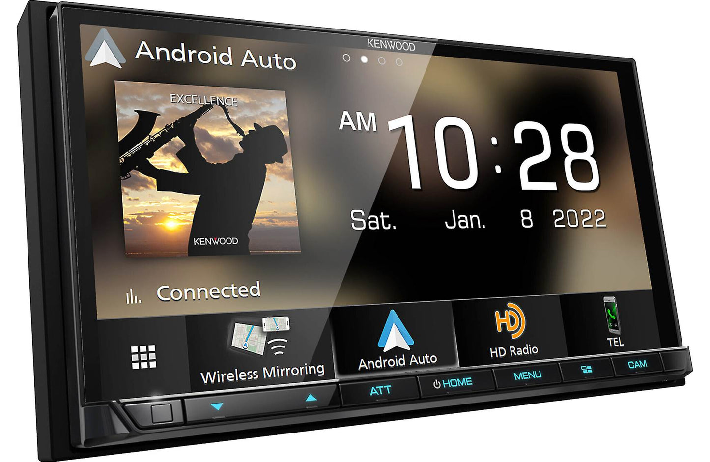 Kenwood DMX908S 6.95" Car Stereo- Wireless Apple CarPlay, Android Auto + CMOS-130 Backup Camera