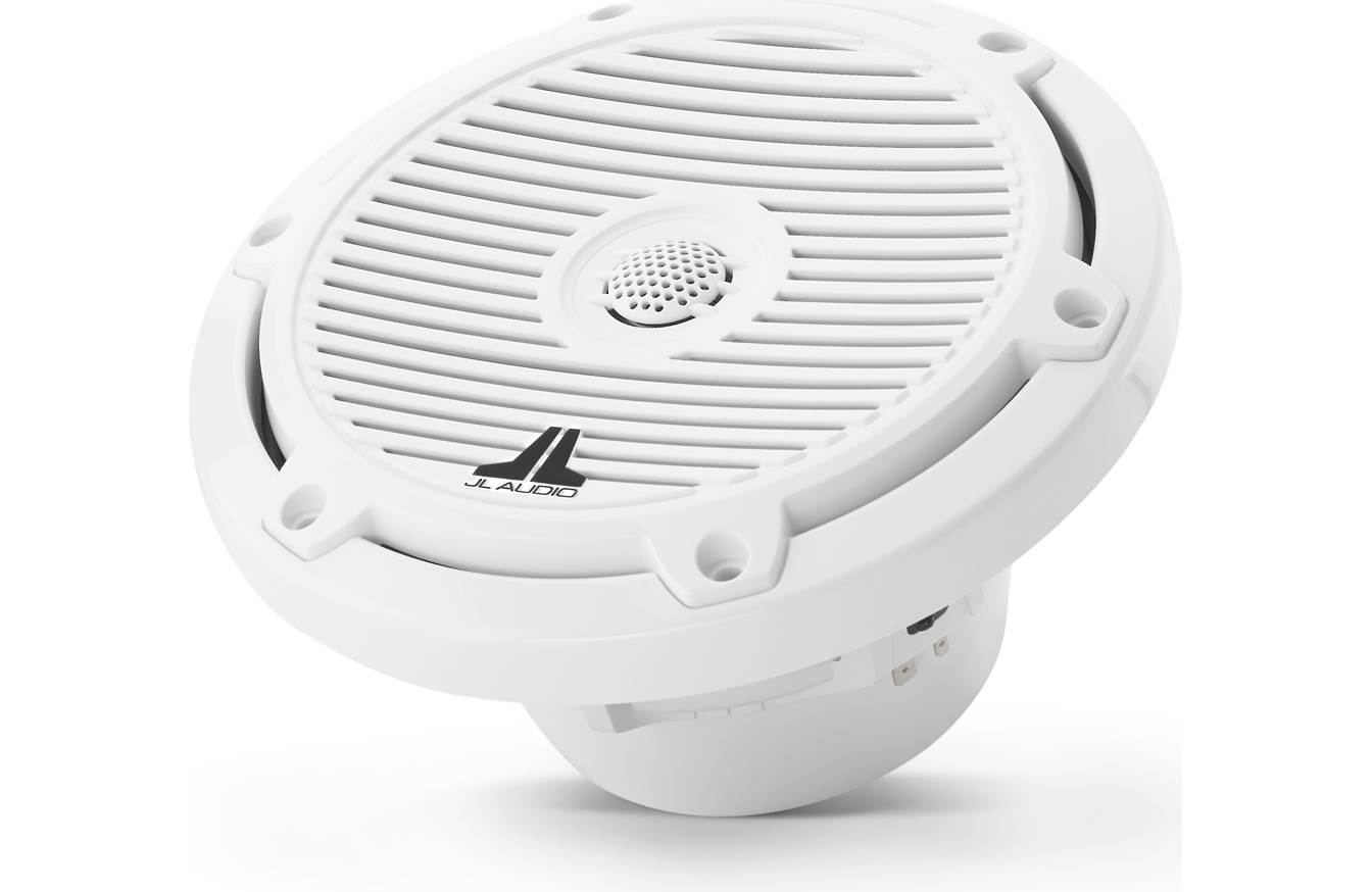 JL Audio M3-650X-C-Gw 6.5-inch Marine Coaxial Speakers, White Classic Grilles 93511