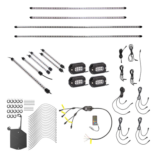 Metra JP-RGBKT-1 RGB Complete Accessory Lighting Kit for 2007-2017 Jeep Wrangler