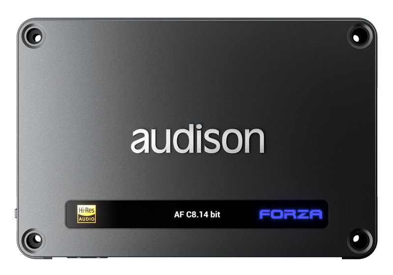 Audison AF-C8.14-bit 8-Channel Amplifier with 14-Channels of DSP - 1,120 Watts