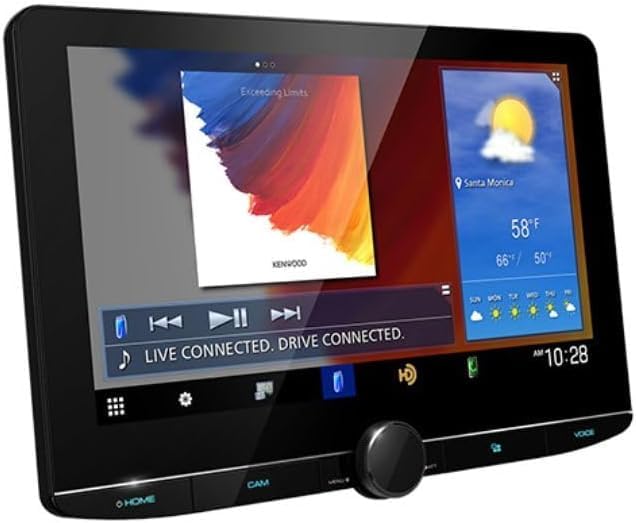 Kenwood DNR1007XR 10.1" Wireless Apple CarPlay Android Auto Car Stereo + CMOS-240U Backup Camera