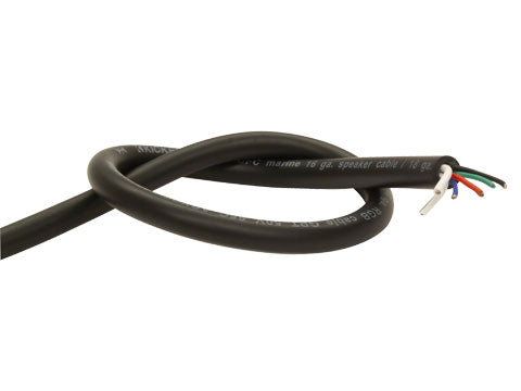 Kicker 50MSRGBW150 Marine 18GA RGBW Wire Bundle, 150 ft - back view