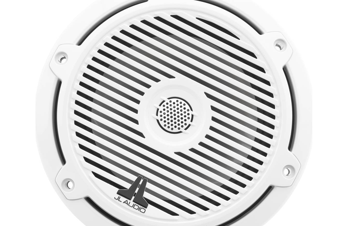 JL Audio M3-650X-C-Gw 6.5-inch Marine Coaxial Speakers, White Classic Grilles 93511