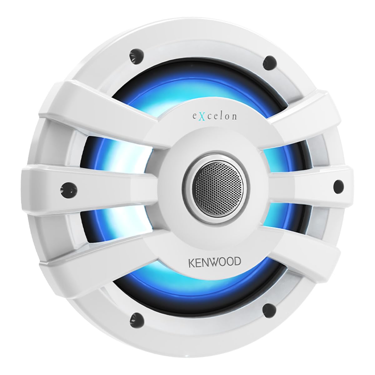 Kenwood eXcelon XM77WL 7.7 Inch 2 Way Marine & Powersports Coaxial Speakers (White)