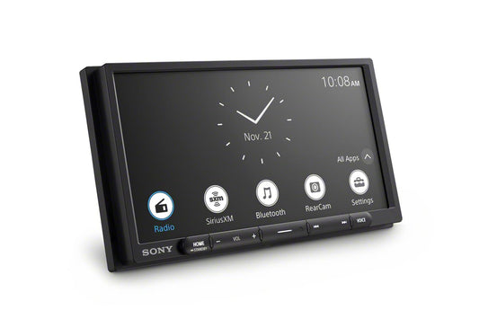 Sony XAV-AX3700 6.95" Media Receiver with Apple CarPlay, Android Auto, WebLink Cast + Backup Camera Bundle