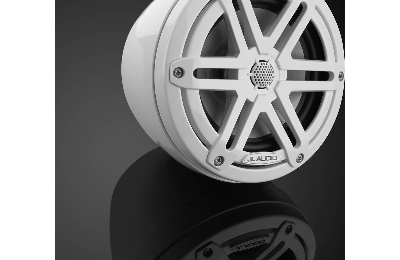 JL Audio M3-650VEX-Gw-S-Gw 6.5-inch Tower Coaxial System, White Sport Grilles 93400