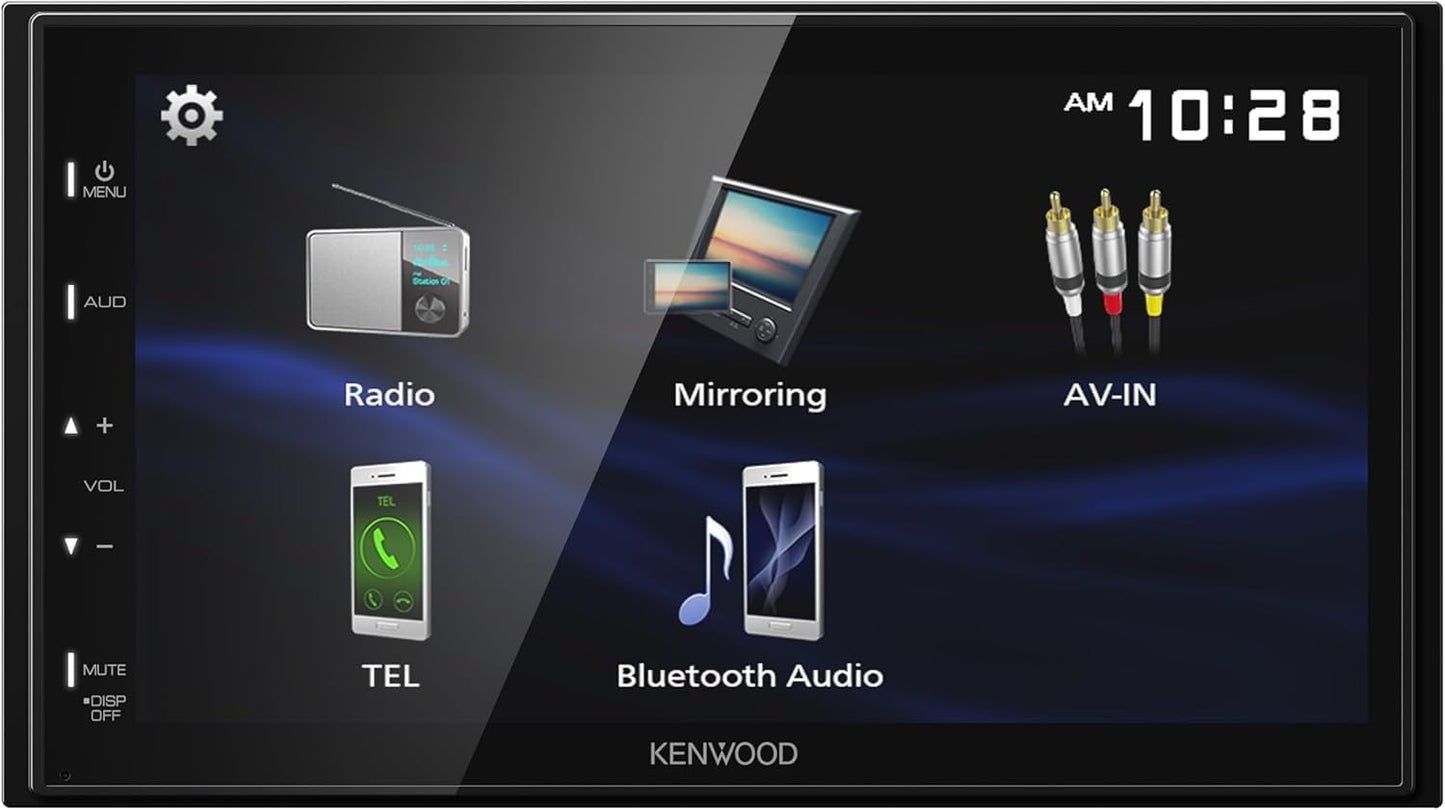 Kenwood DMX50S 6.8" AM FM Bluetooth Car Stereo- Wireless Apple CarPlay, Android Auto, CMOS-230LP Camera
