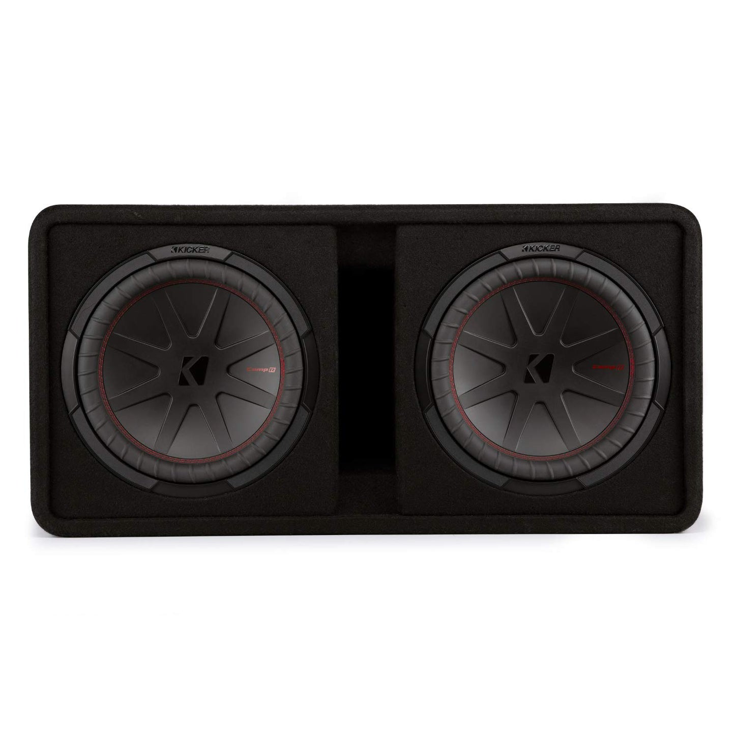Kicker 48DCWR122 CompR 12" Dual subwoofers in Vented Enclosure, 2 Ohm