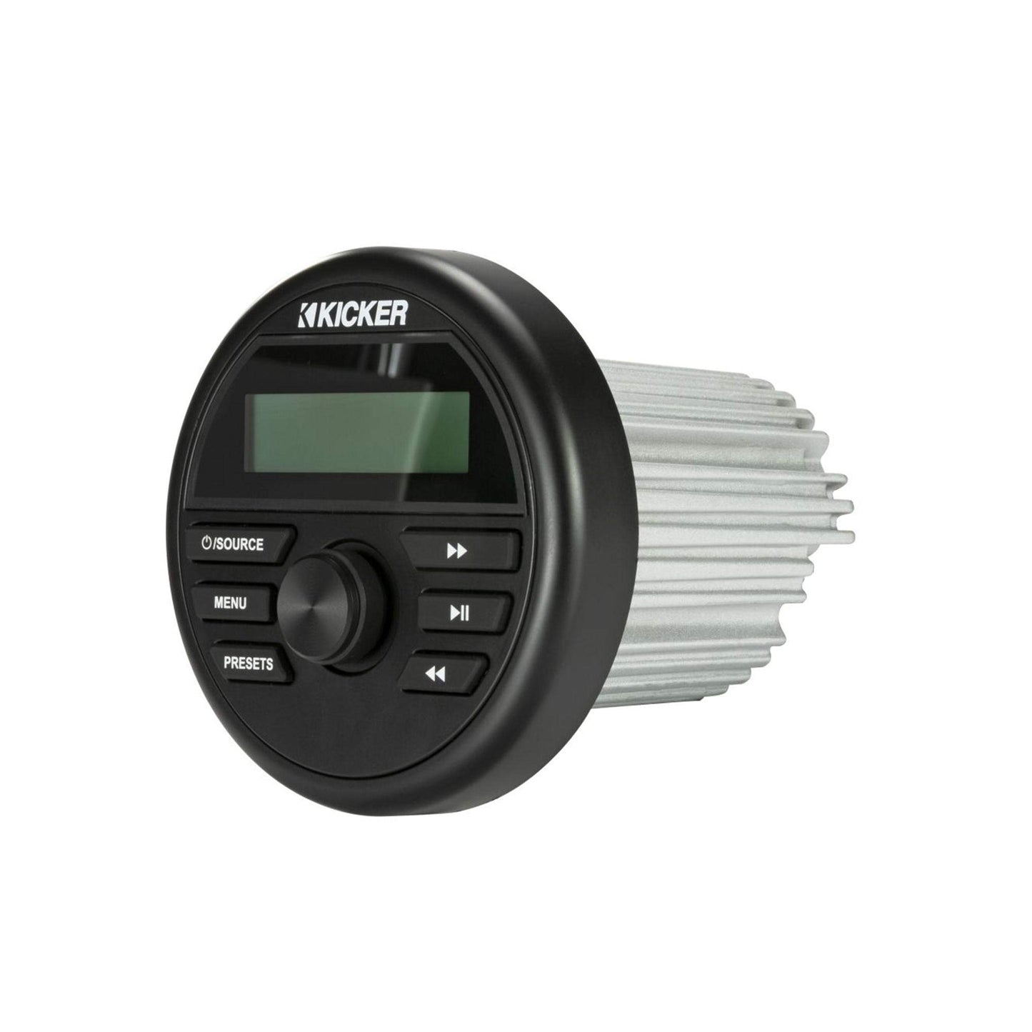 Kicker 46KMC2 Marine Weather-Resistant Gauge-Style Media Center with Bluetooth