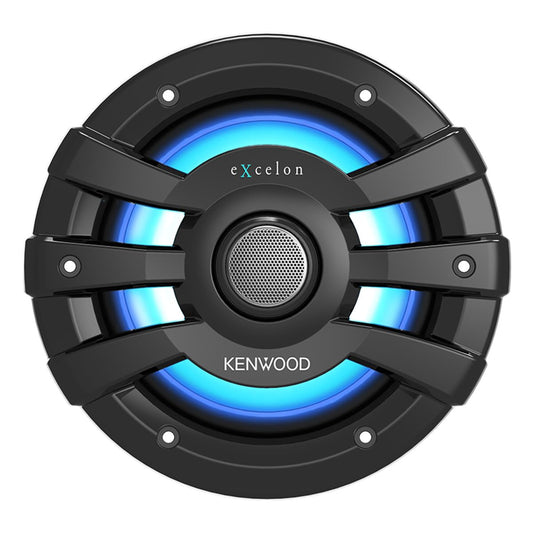 Kenwood eXcelon XM65BL 6.5 Inch 2 Way Marine & Powersports Coaxial Speakers Pair (Black)