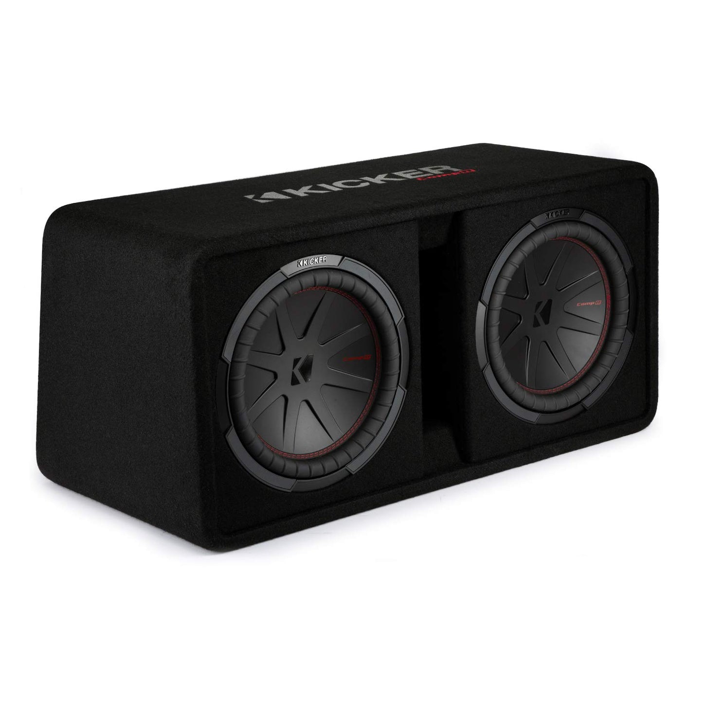Kicker 48DCWR122 CompR 12" Dual subwoofers in Vented Enclosure, 2 Ohm