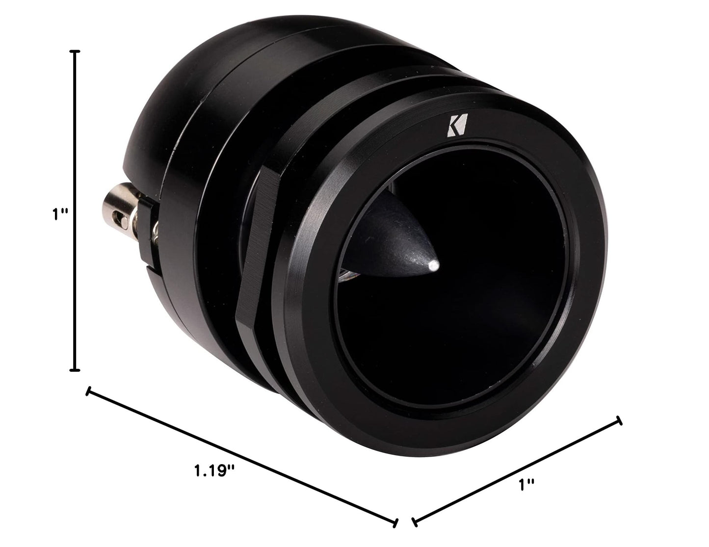 Kicker 49ST3TW ST3TW 1" Street Series Dual Mount Bullet Tweeter, Single, 4ohm