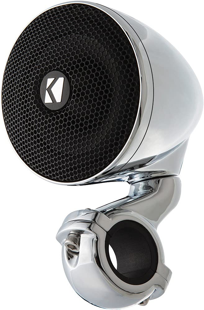 Kicker 47PSM32 PSM 3" Powersports Weather Proof Enclosed Mini System; Chrome