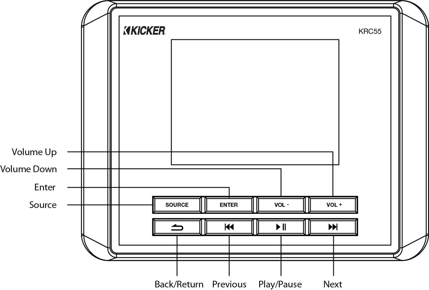 Kicker 47KRC55 Marine Digital Commander (for 46KMC5 only)