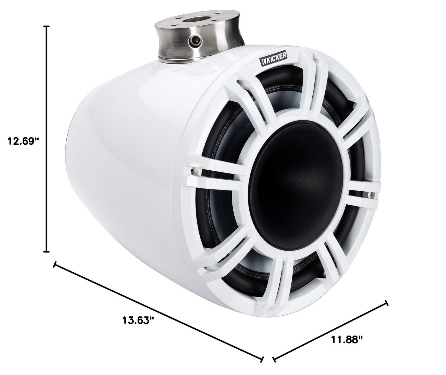 Kicker 47KMFC11 11-Inch Tower System Speakers, Black