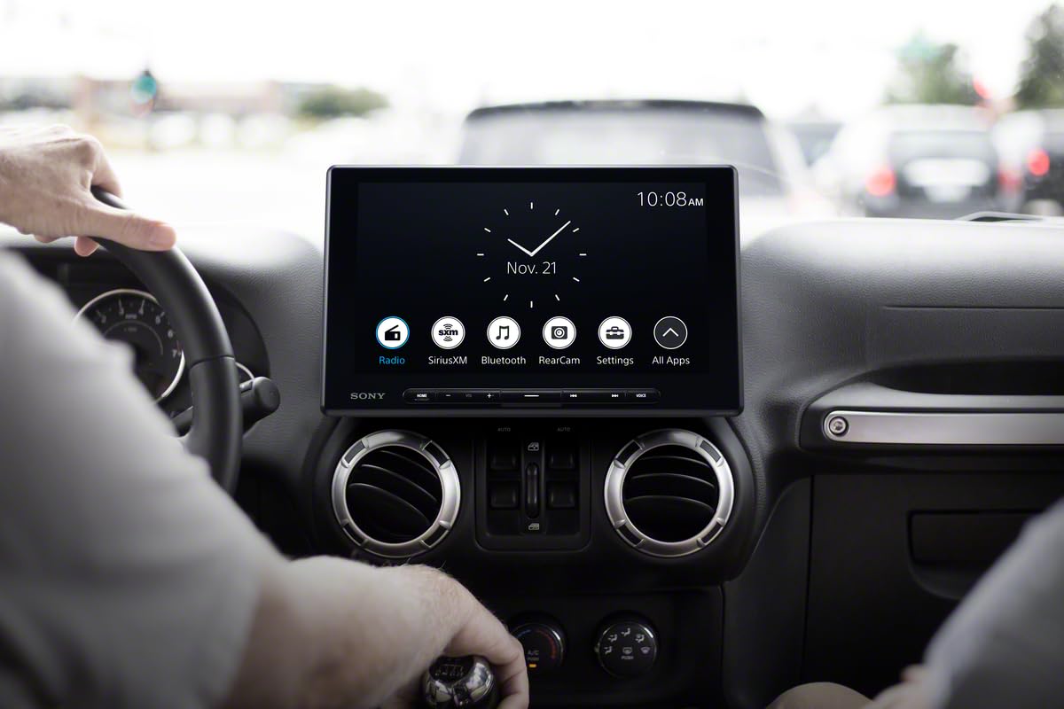 Sony XAV-AX8500 10.1-Inch AM FM BT Wireless Apple CarPlay, Android Auto Media Receiver