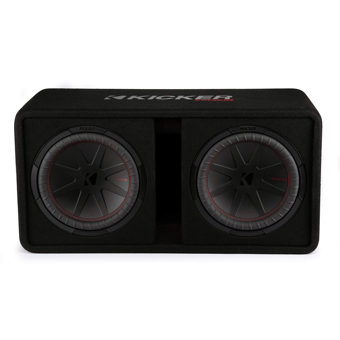 Kicker 48DCWR122 CompR 12" Dual subwoofers in Vented Enclosure, 2 Ohm