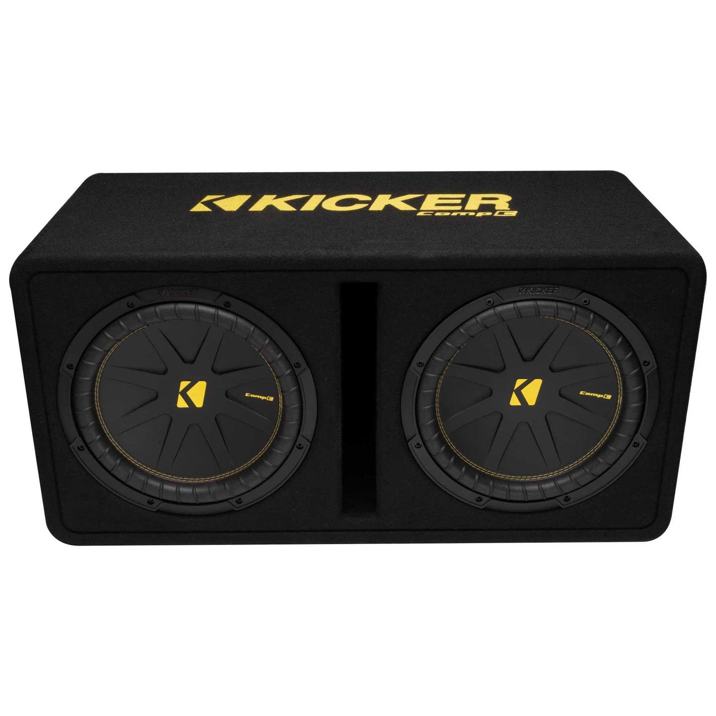 Kicker 50DCWC122 Dual CompC 12-inch Subwoofers in Vented Enclosure, 2-Ohm
