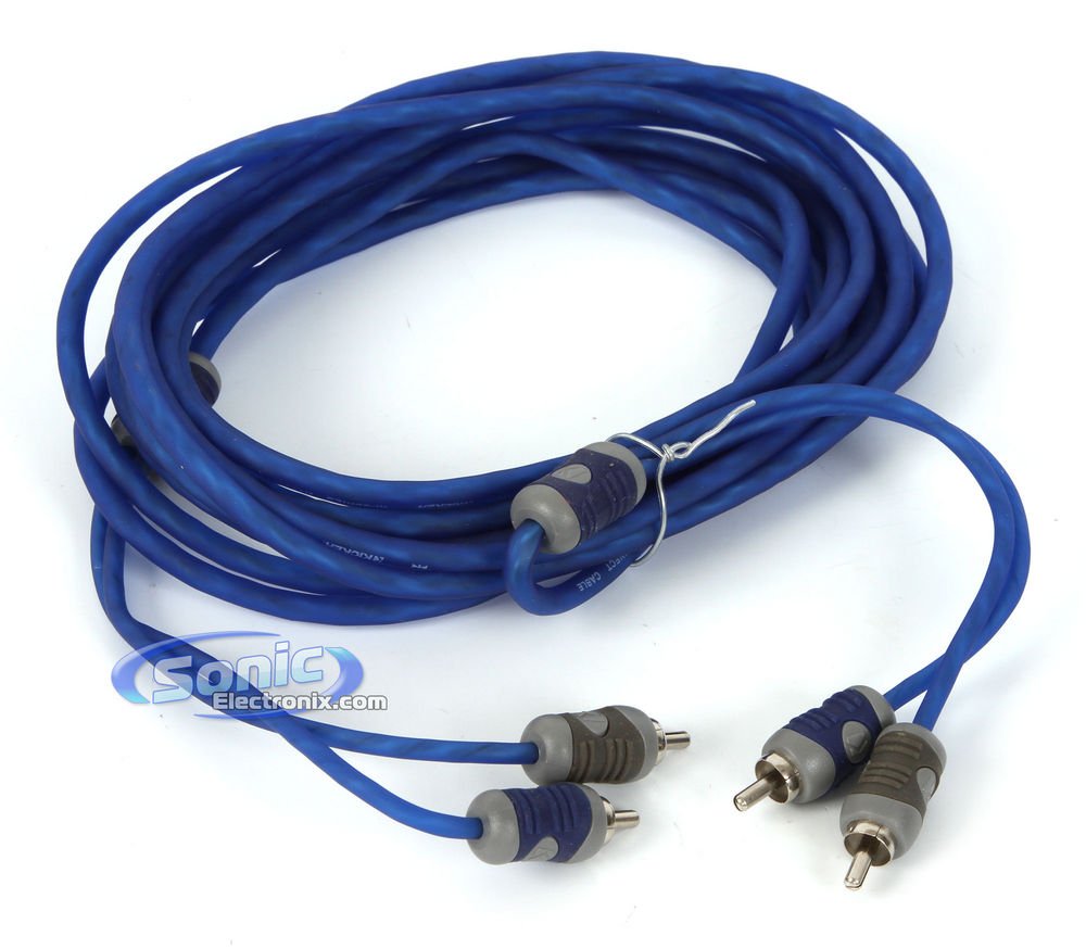 Kicker 46KI25 K-Series 2-Channel RCA Interconnect, 5.0 Meter