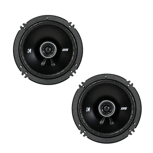 Kicker 43DSC6504 6.5-Inch (160-165mm) Coaxial Speakers, 4-Ohm (Pair)