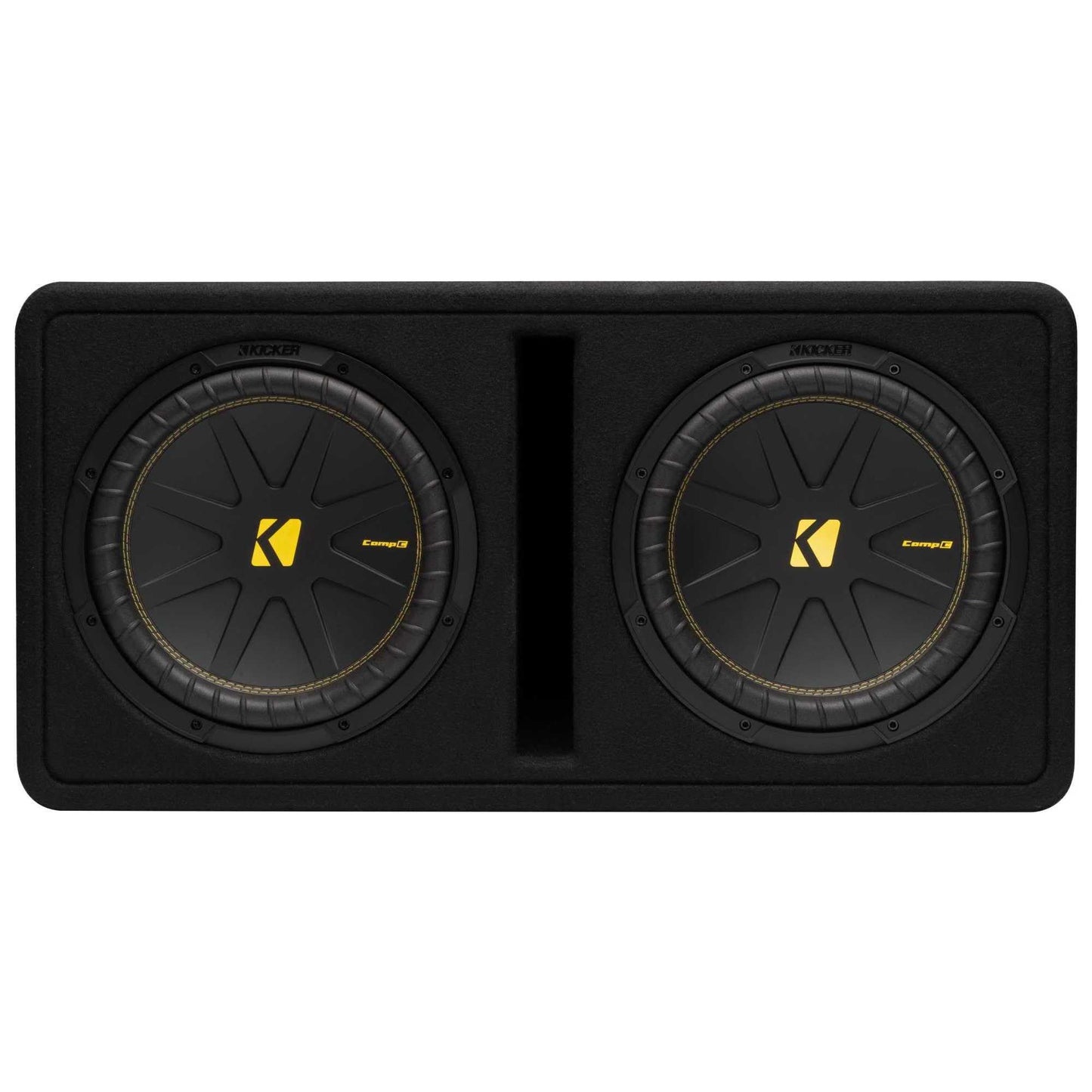 Kicker 50DCWC122 Dual CompC 12-inch Subwoofers in Vented Enclosure, 2-Ohm