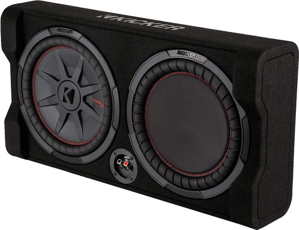 Kicker 48TRTP102 10" Down Firing Sub & Passive Radiator, 2-Ohm