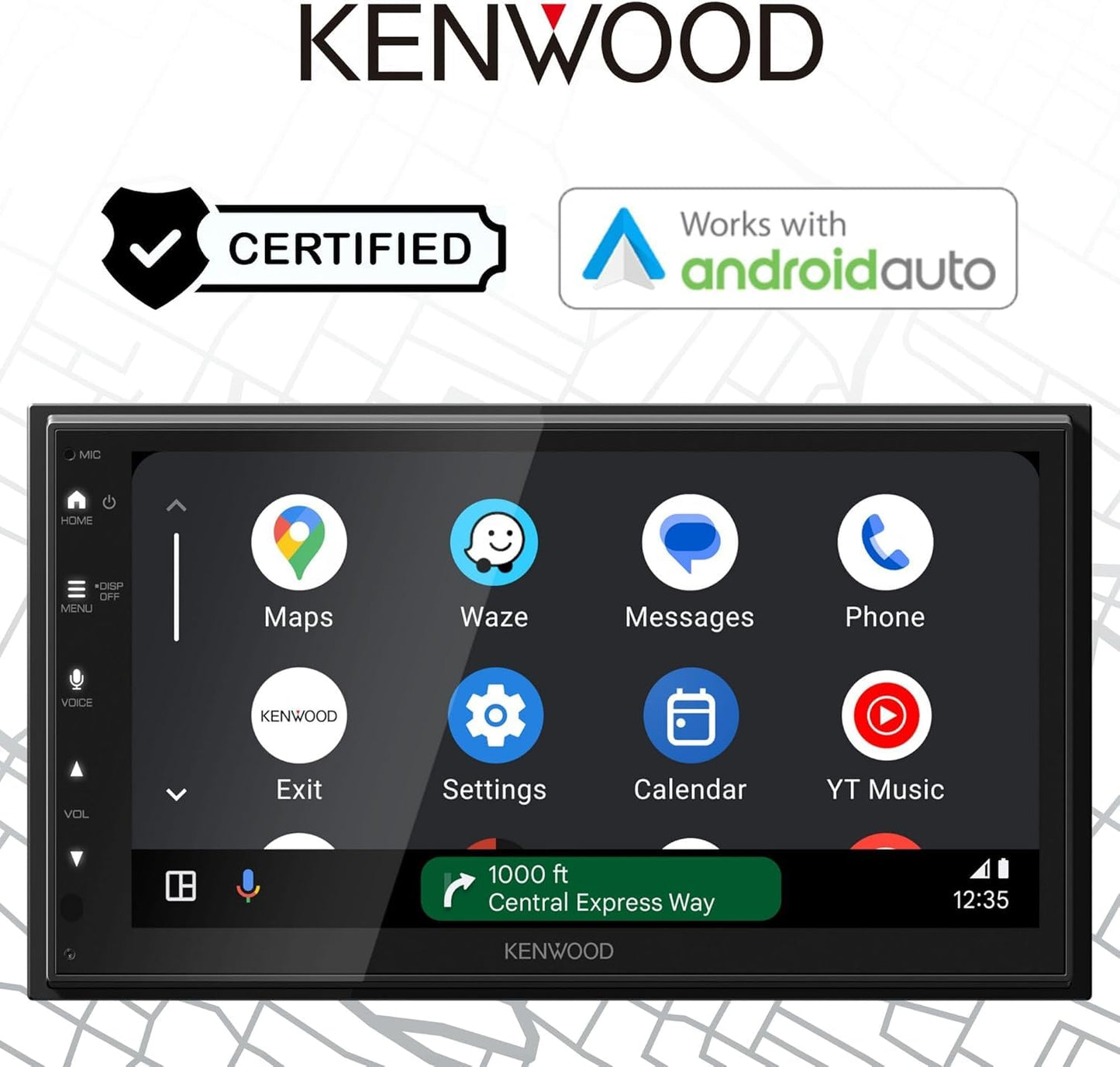 Kenwood DMX5710S 6.8"AM FM Bluetooth Car Stereo- Wireless Apple CarPlay, Android Auto, CMOS-230LP Camera