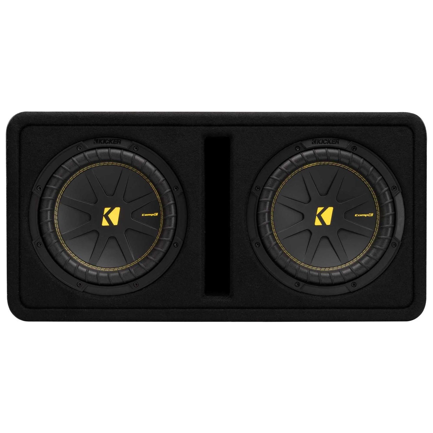 Kicker 50DCWC102 Dual CompC 10-inch Subwoofers in Vented Enclosure, 2-Ohm