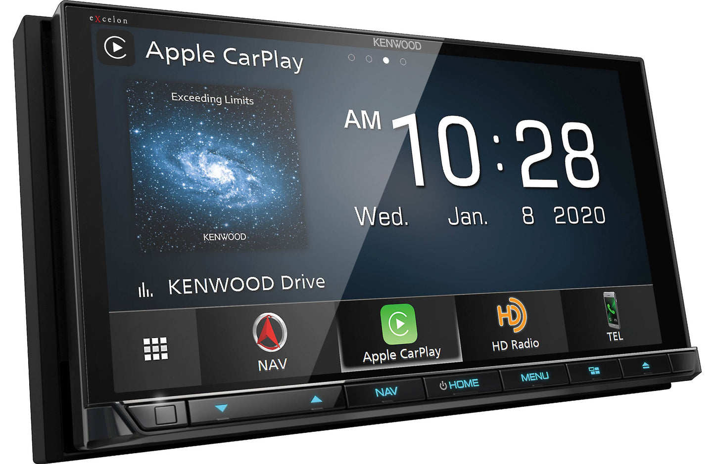 Kenwood DNX997XR 6.8" Apple CarPlay Android Auto GPS Car Stereo + CMOS-130 Backup Camera