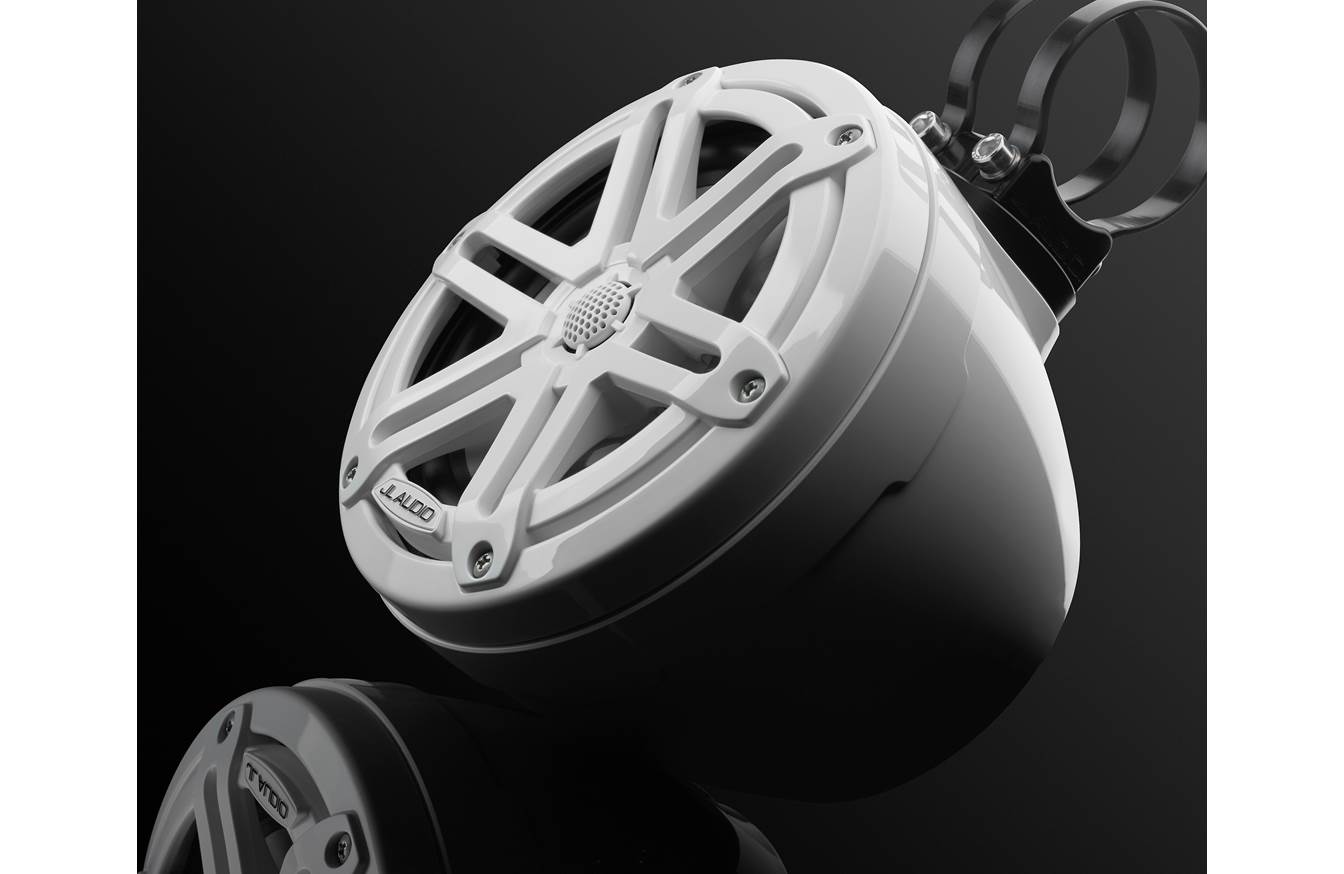 JL Audio M3-650VEX-Gw-S-Gw 6.5-inch Tower Coaxial System, White Sport Grilles 93400
