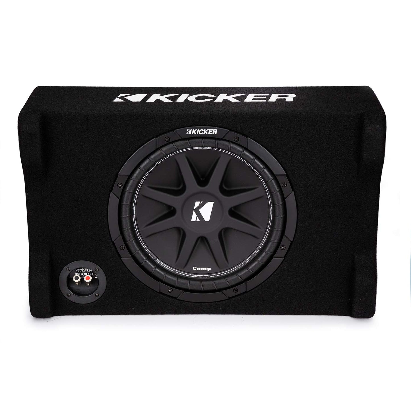 Kicker 48CDF124 Comp 12" Subwoofer in Down Firing Enclosure, 4-Ohm