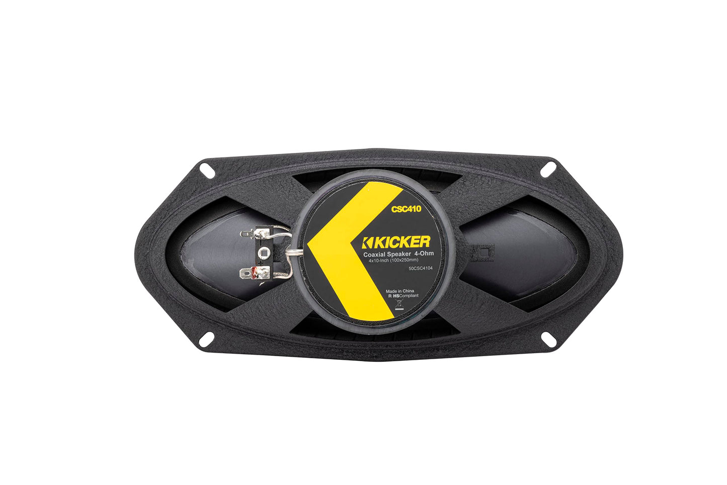 Kicker 50CSC4104-4x10 Drop-in Coaxial Speakers, Pair, 4-Ohm