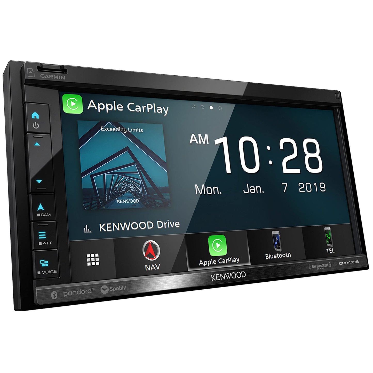 Kenwood DNR476S AM FM GPS Apple CarPlay Android Auto Car Stereo + CMOS-230LP Backup Camera