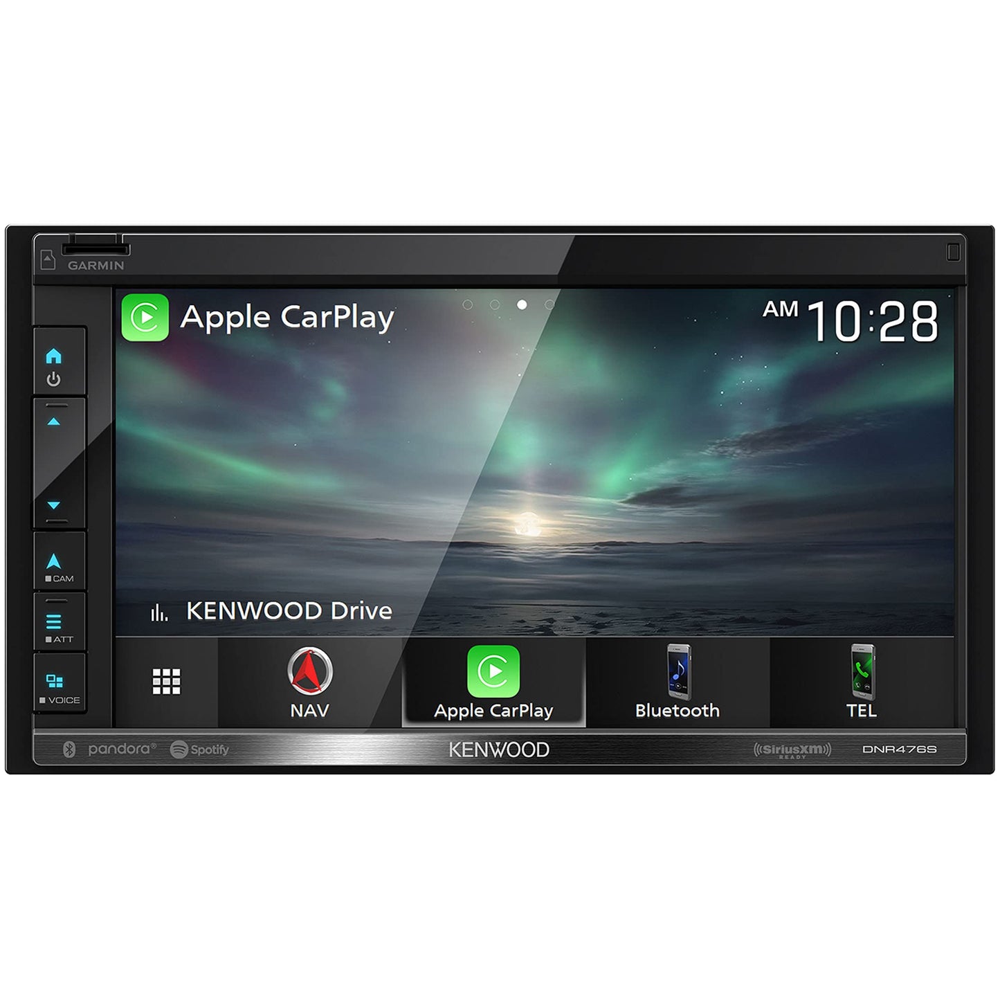 Kenwood DNR476S AM FM GPS Apple CarPlay Android Auto Car Stereo + CMOS-230LP Backup Camera